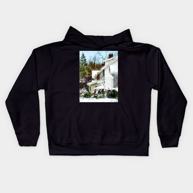 First Snow Kids Hoodie by SusanSavad